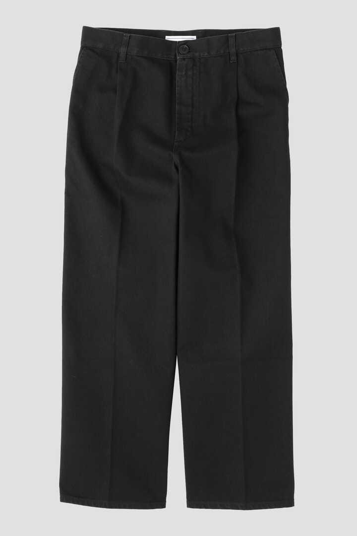 Cristaseya / BLACK DENIM PLEATED TROUSERS | トラウザーズ | THE LIBRARY SELECTED |  THE LIBRARY（ザ ライブラリー公式通販）