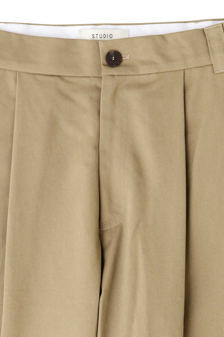 STUDIO NICHOLSON / PEACHED COTTON TWILL DEEP PLEAT VOLUME PANT3