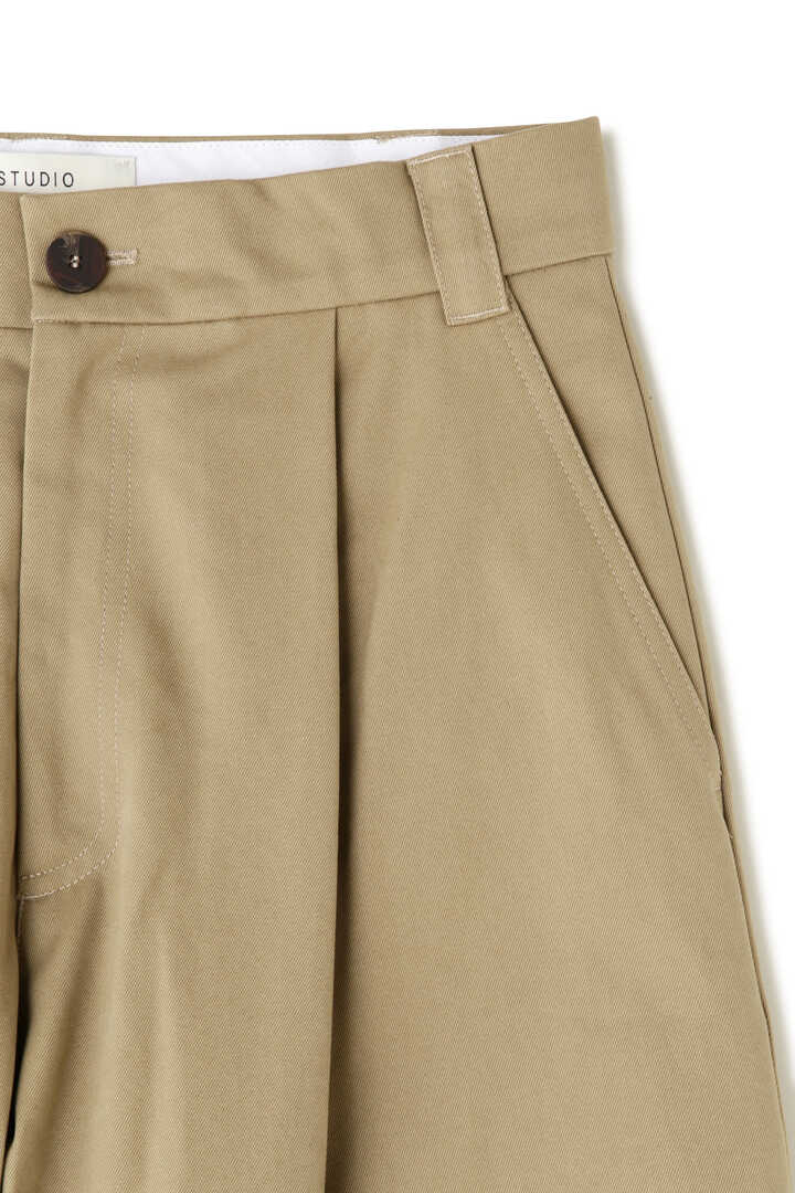 STUDIO NICHOLSON / PEACHED COTTON TWILL DEEP PLEAT VOLUME PANT5