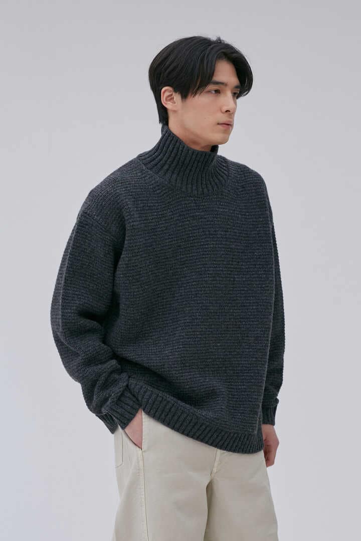 ATON / LAMBS WOOL HIGHNECK SWEATER1