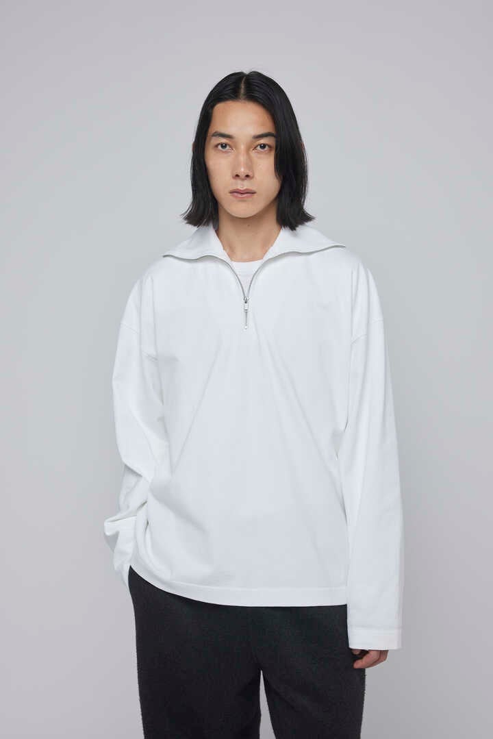 STUDIO NICHOLSON / DRY HEAVY COTTON ZIP THROUGH ROLL NECK1