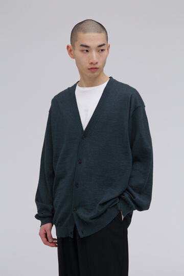 ATON / RAMIE CASHMERE V-NECK KNIT CARDIGAN_140