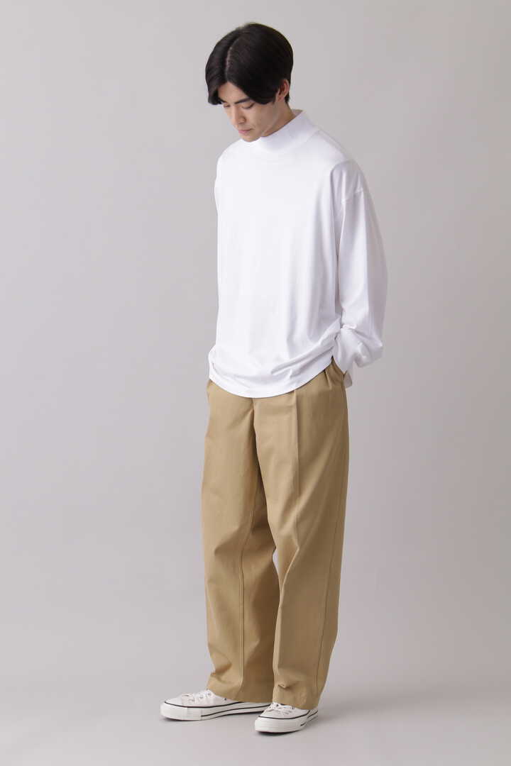 オンライン限定商品】 YLEVE FINX COTTON CHINO 2TUCK CREASETR