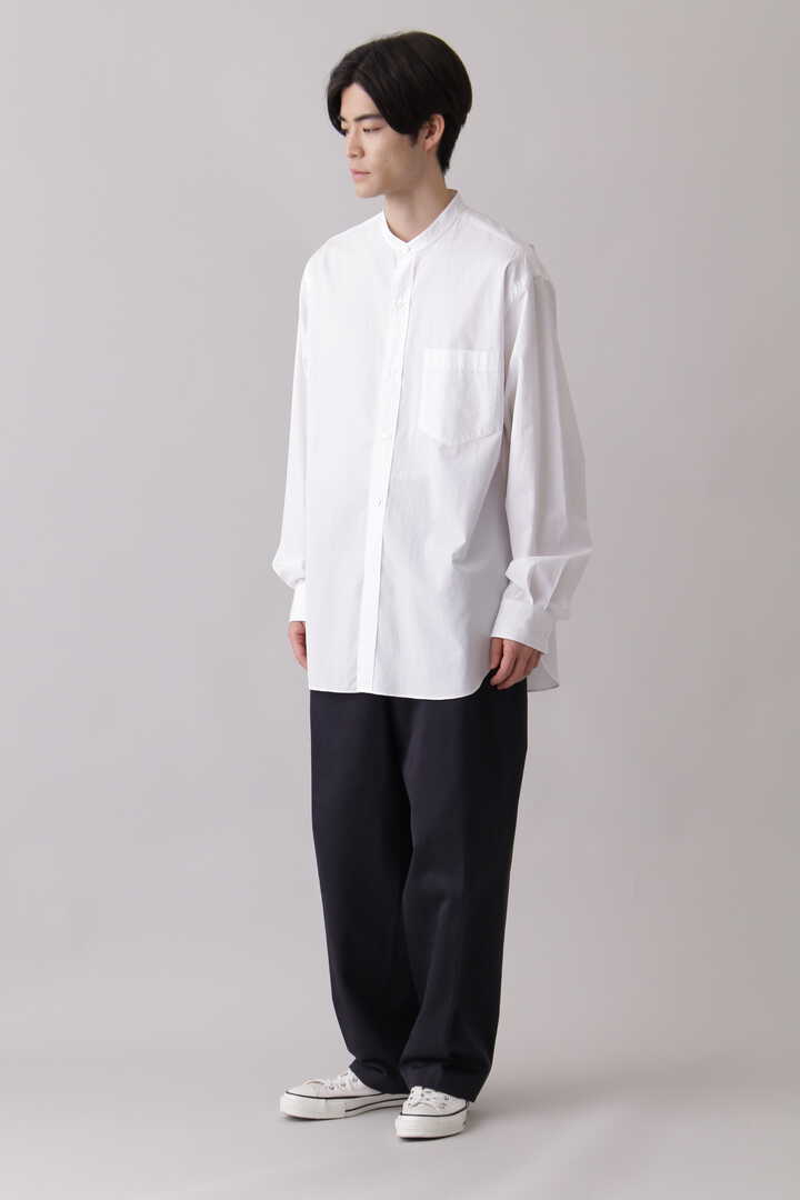 オンライン限定商品】 YLEVE FINX COTTON CHINO 2TUCK CREASETR