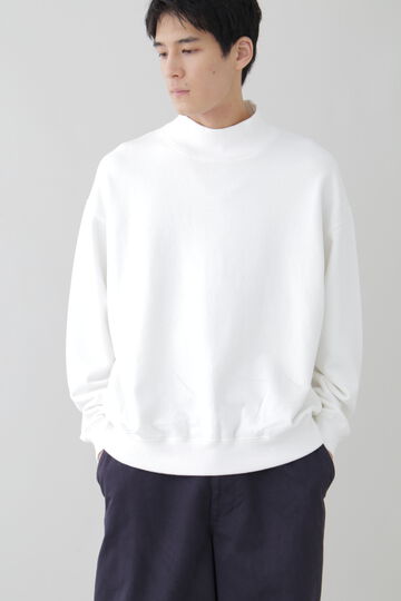 Y / ORGANIC COTTON BLEND HEAVY WEIGHT FLEECE TURTLE NECK_030