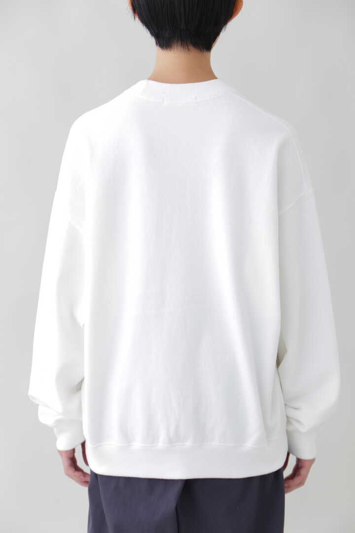 Y / ORGANIC COTTON BLEND HEAVY WEIGHT FLEECE CREW NECK4