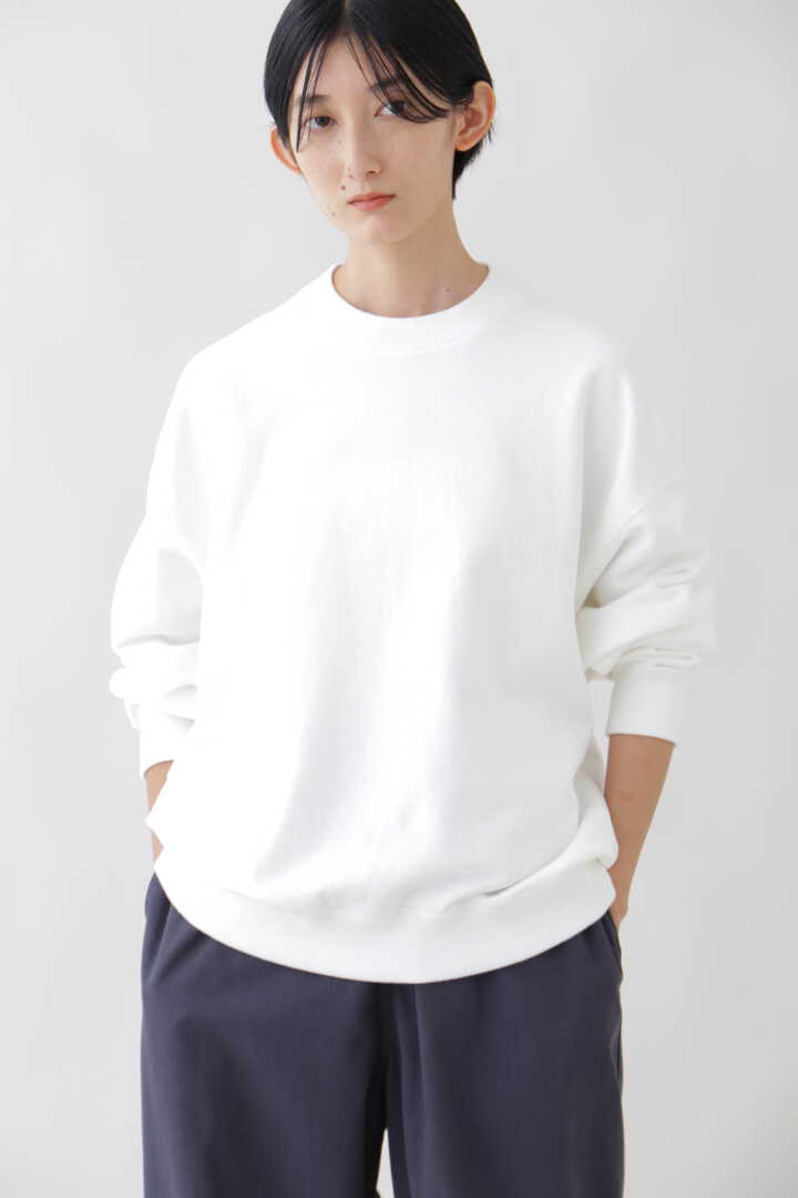 Y / ORGANIC COTTON BLEND HEAVY WEIGHT FLEECE CREW NECK2