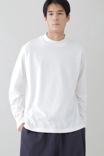 Ｙ / ORGANIC COTTON JERSEY MOCK NECK L/S T_030