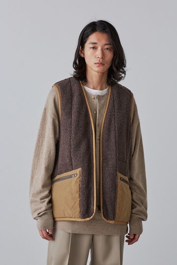 LAVENHAM × YLÈVE / REVERSIBLE ZIP FRONT GILET_180