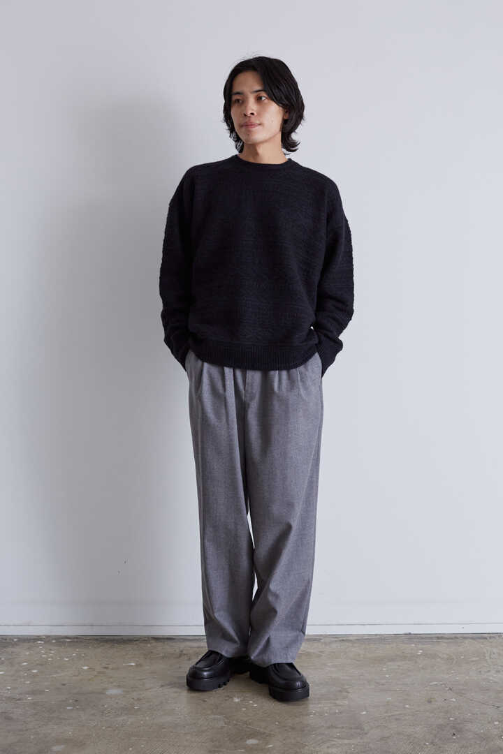 美品♪エブール ebure カシミヤ混ケーブル編みオーバーニット ベージュ