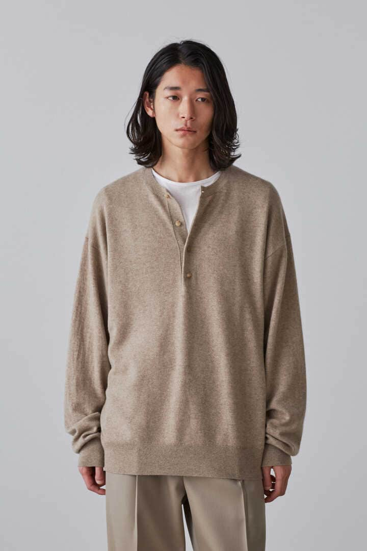 YLÈVE / CASHMERE KN  HENRY NECK P/O16