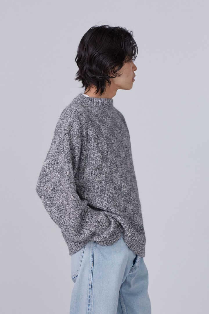 ［別注］YLÈVE / WOOL MOHAIR CHECK KN P/O3