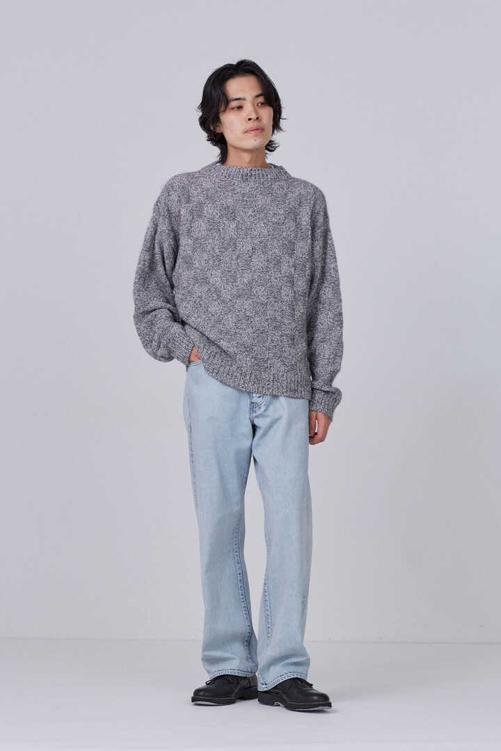 ［別注］YLÈVE / WOOL MOHAIR CHECK KN P/O2