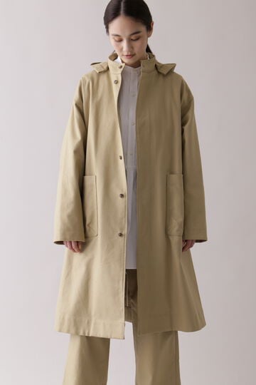 THE LIBRARY / [UNISEX] COTTON TWILL HOODED COAT_040