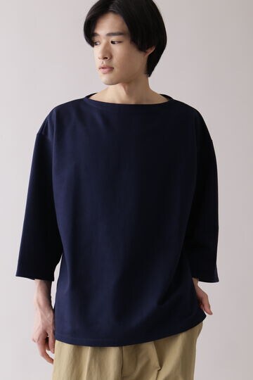 THE LIBRARY / [UNISEX] COTTON JERSEY BOAT NECK TEE_120