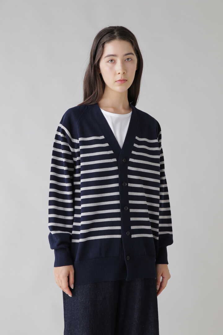 THE LIBRARY / [UNISEX] COTTON BORDER KN CD | ニット | THE LIBRARY