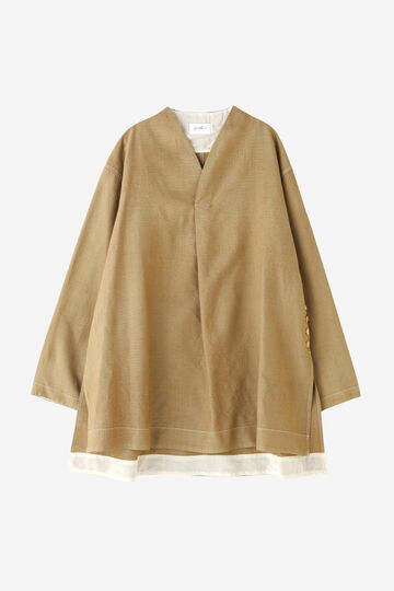 【期間限定】QUITAN / HANBOK L/S SHIRT SILK WOOL SEERSUCKER_171