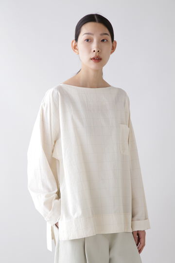 quitan / SILK COTTON KIMONO PULLOVER SHIRT_032