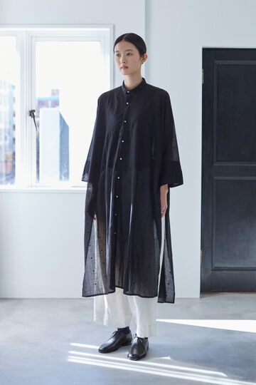 quitan / JAMDANI KHADI AO DAÏ LONG SHIRT_010