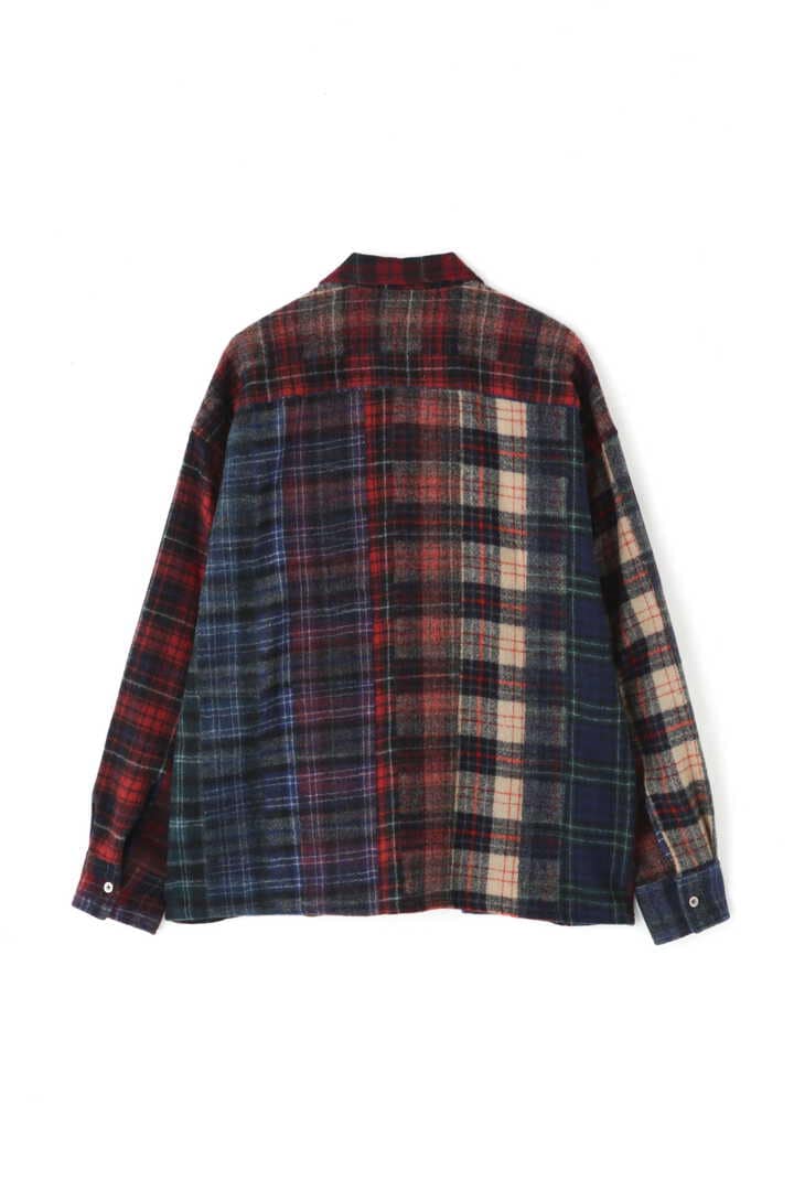 SEVEN BY SEVEN / OPEN COLLAR SHIRTS（NEEDLE PUNCH WOOL CHECK