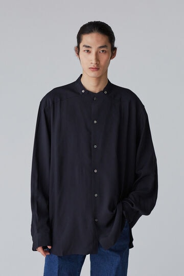 SEVEN BY SEVEN / STAND COLLAR SH（SILK / RAYON）_010