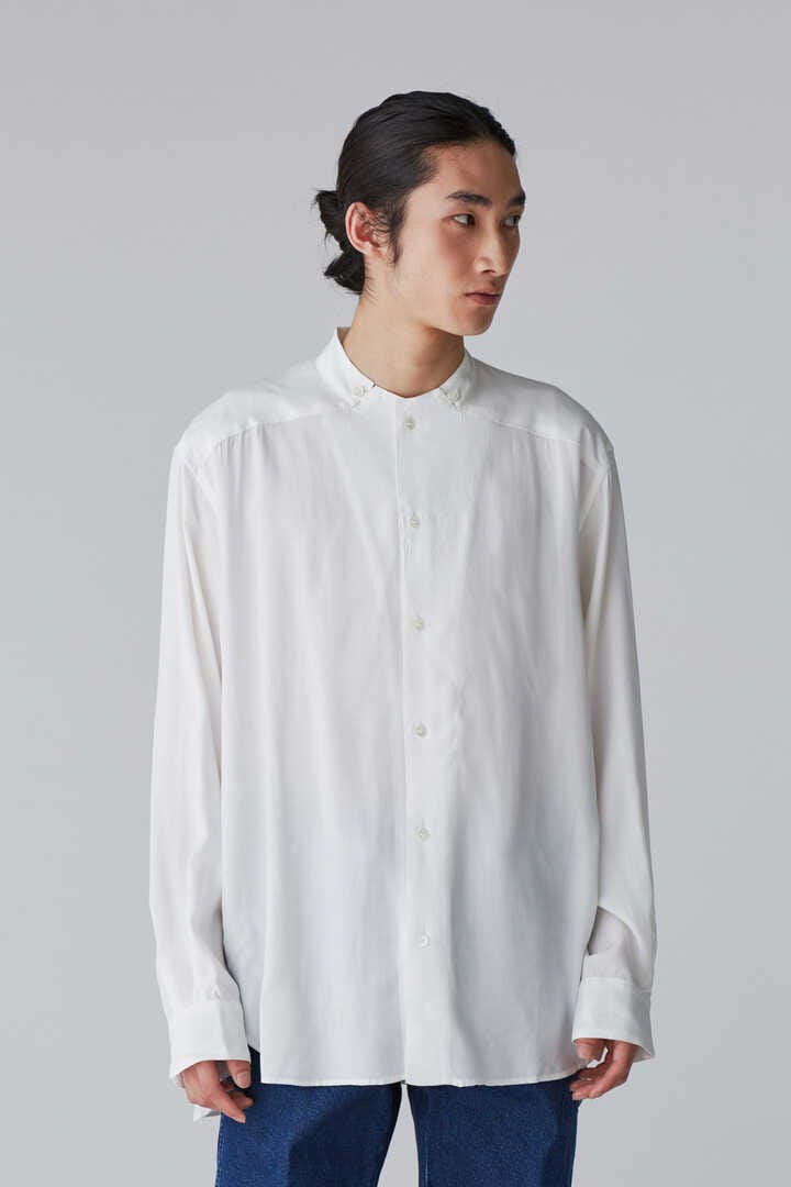 SEVEN BY SEVEN / STAND COLLAR SH（SILK / RAYON）15