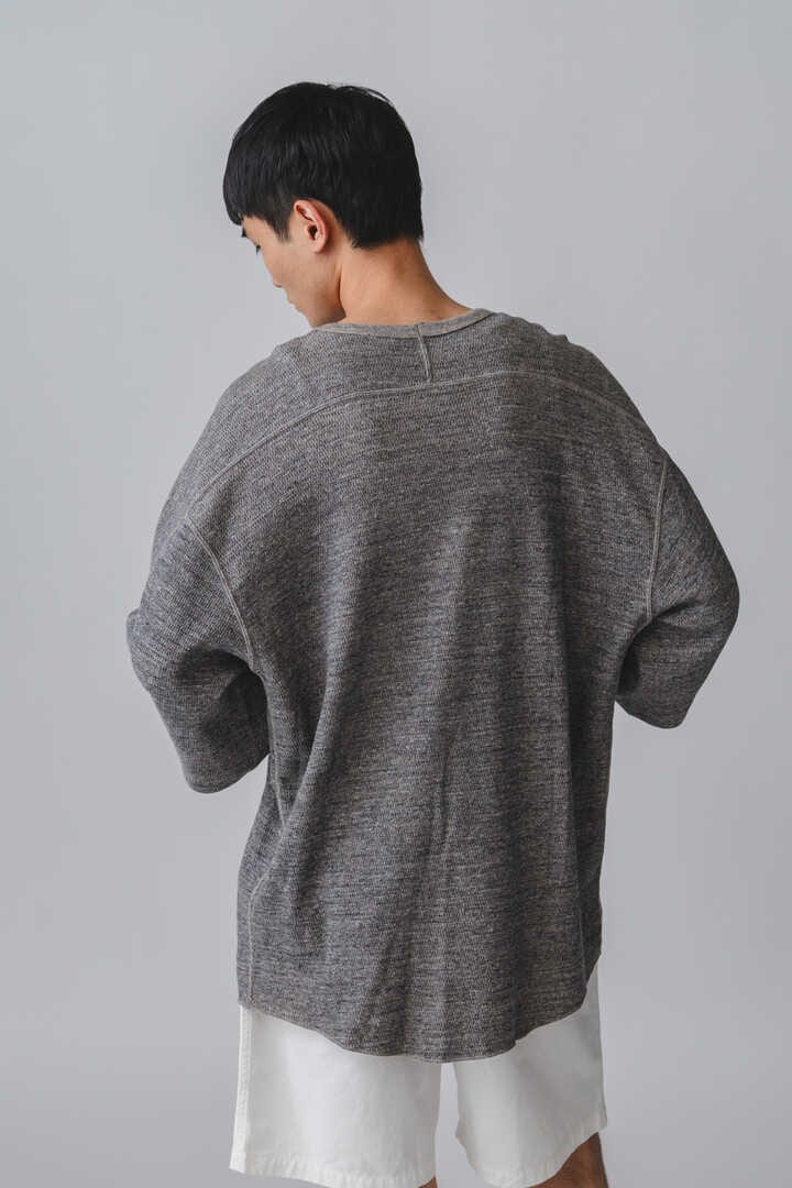 SEVEN BY SEVEN / ORGANIC COTTON THERMAL TEE（MIXED ”UNSTAINED” YARN）4