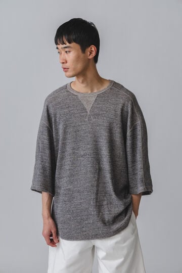 SEVEN BY SEVEN / ORGANIC COTTON THERMAL TEE（MIXED ”UNSTAINED” YARN）_020