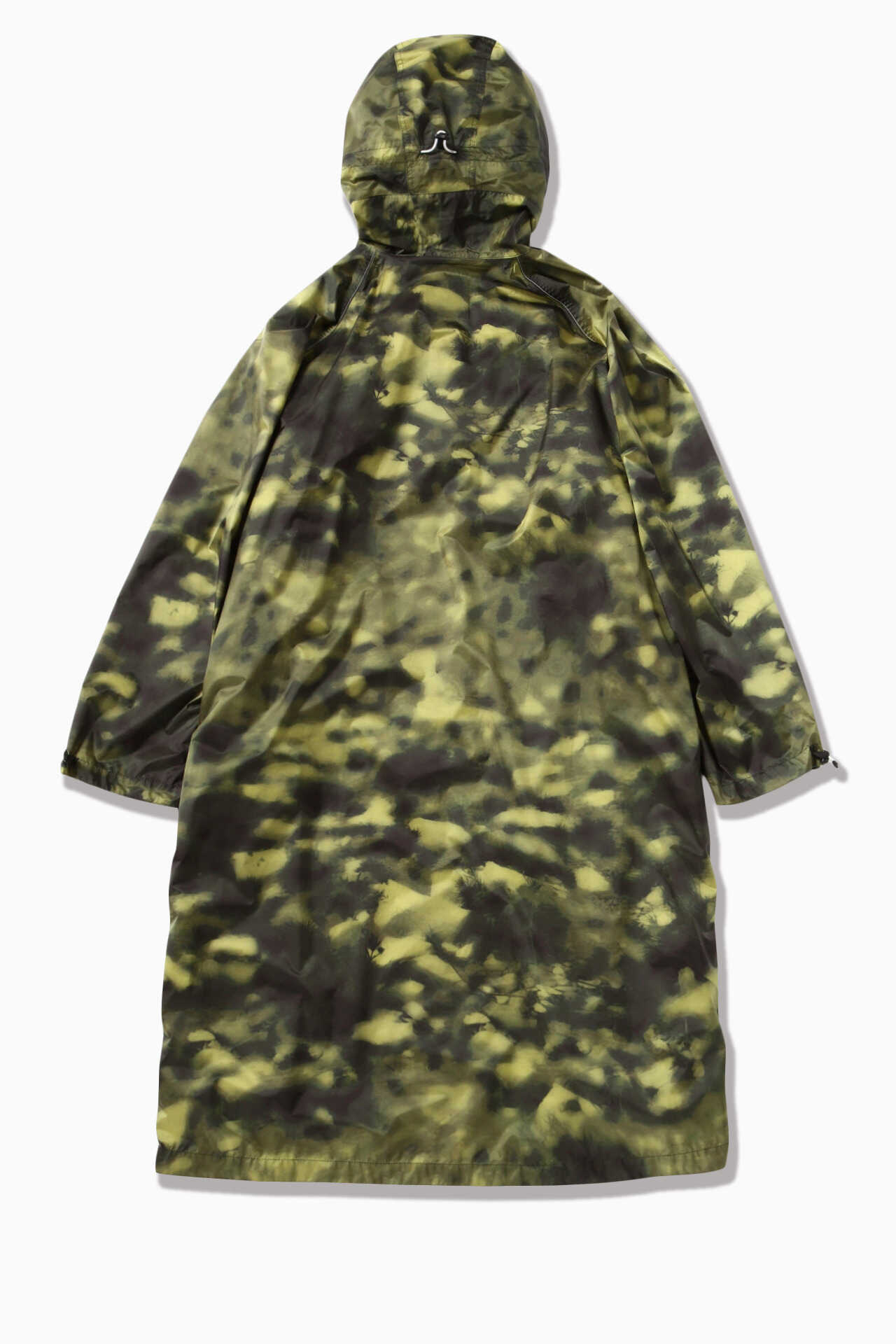 printed fly rain long coat