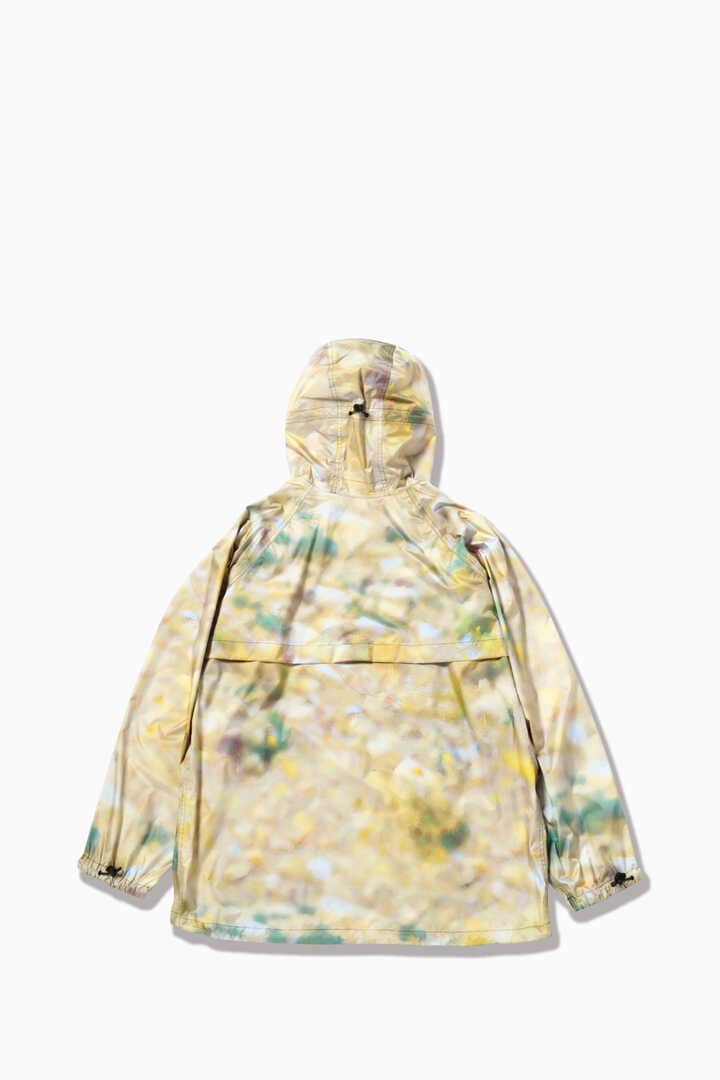 printed fly rain anorak hoodie