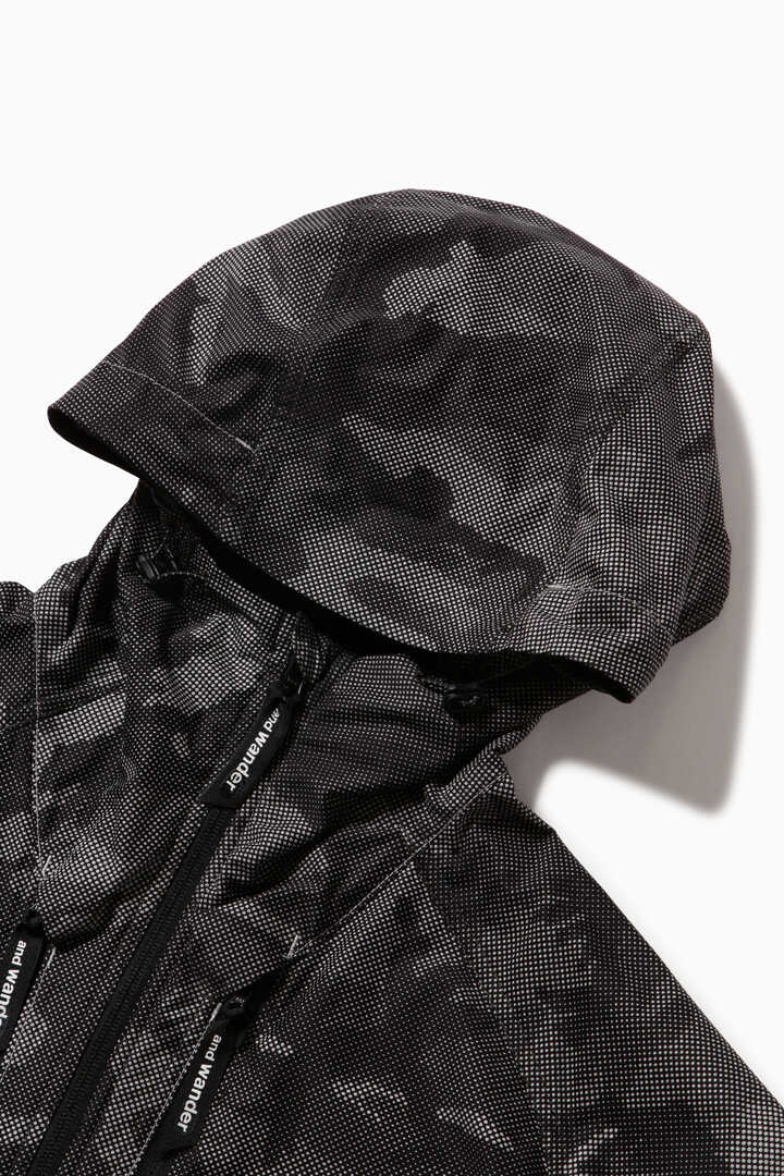 reflective printed raschel rip jacket