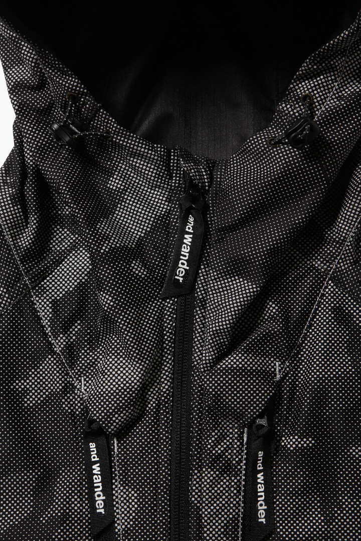 reflective printed raschel rip jacket