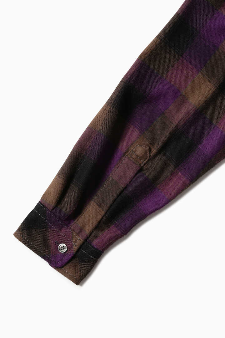 thermonel check pullover shirt (M)