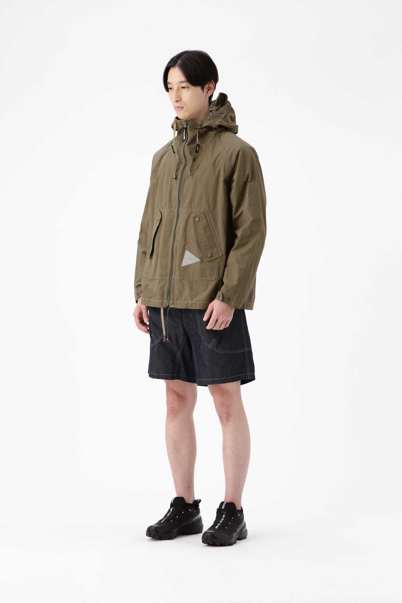 nylon taffeta hoodie