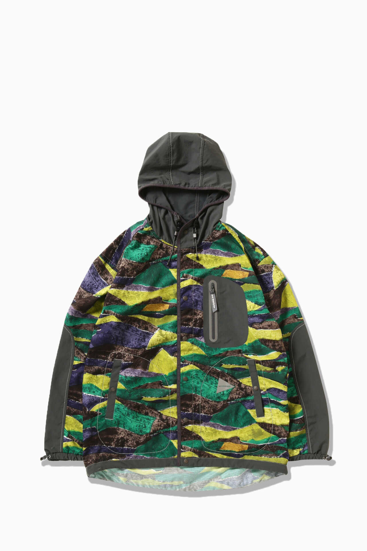 printed vent hoodie | outerwear | and wander ONLINE STORE