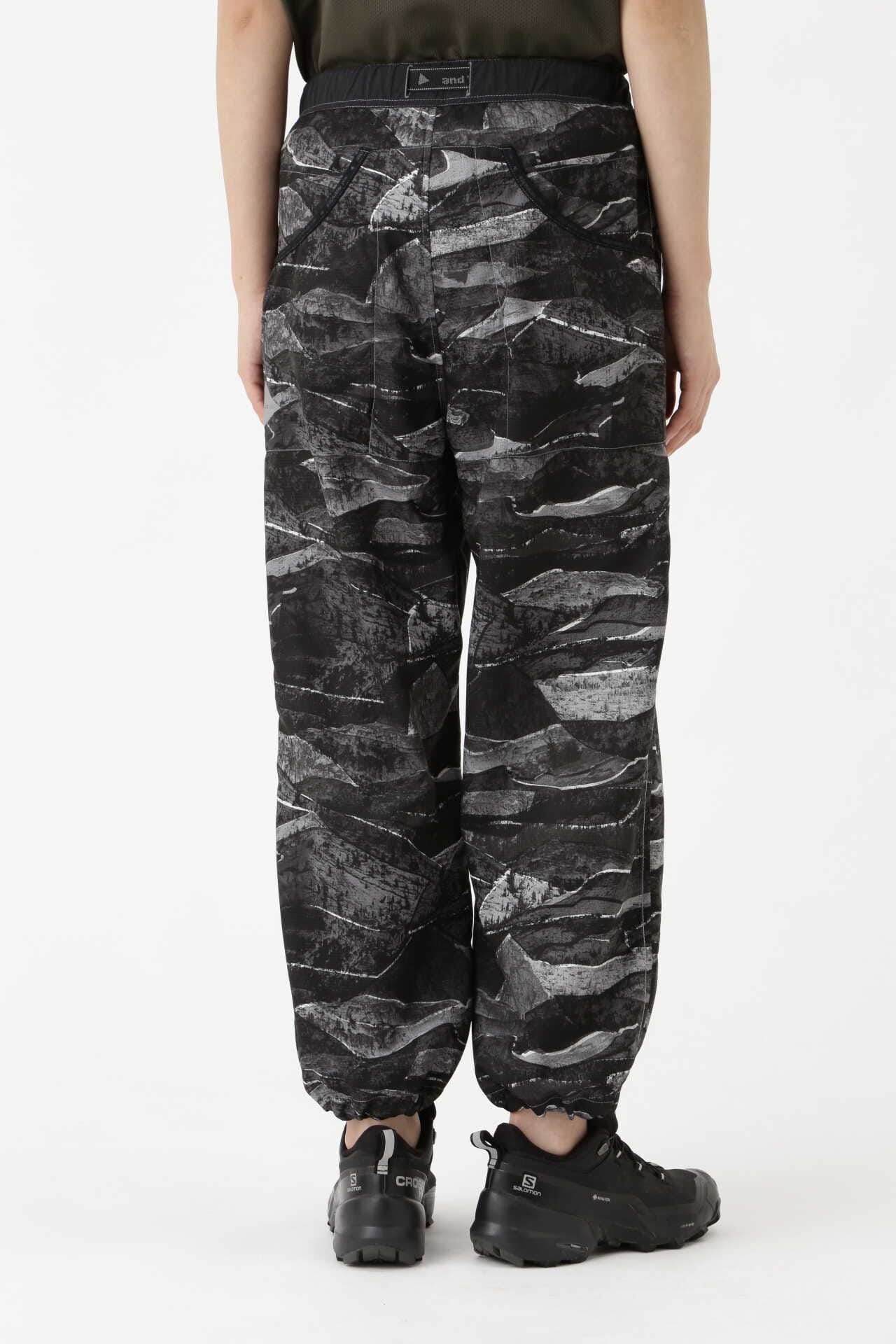 printed vent pants