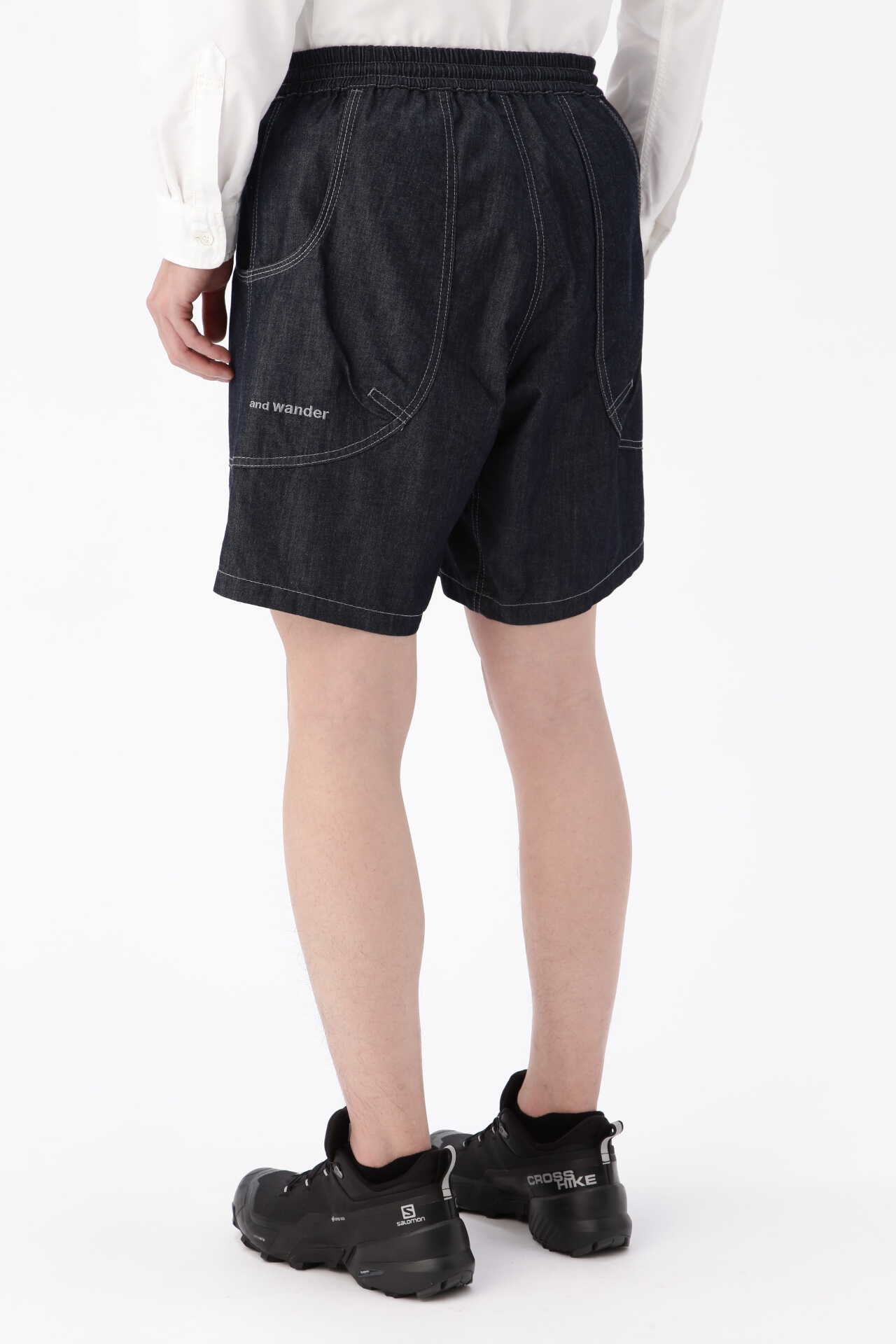 dry denim short pants