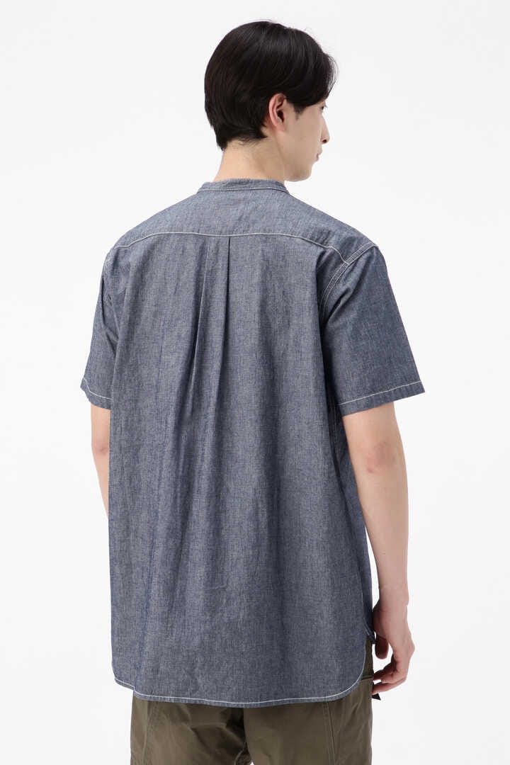 CORDURA indigo chambray short sleeve shirt