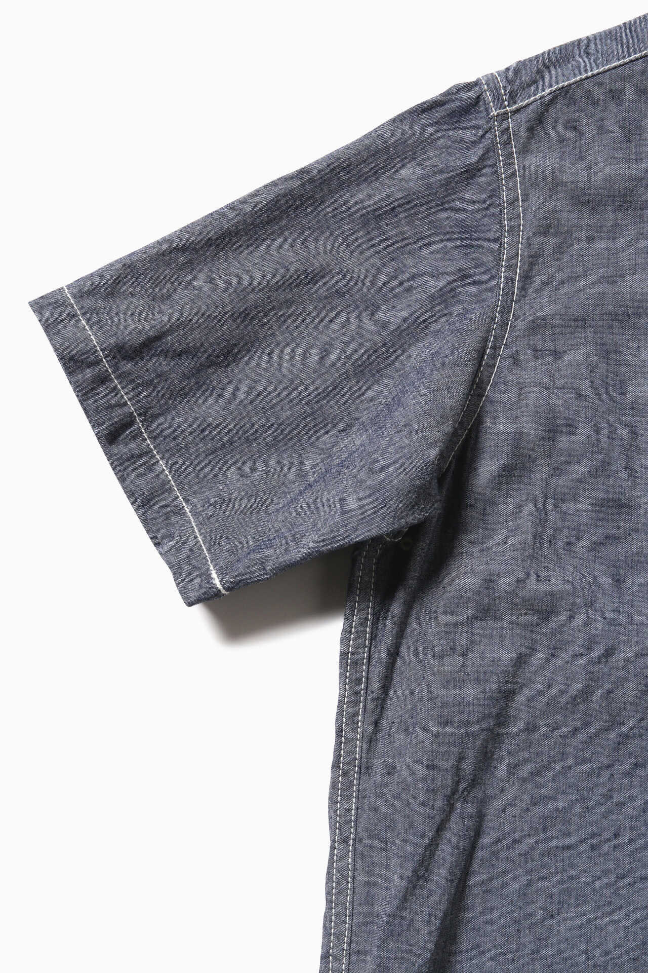 CORDURA indigo chambray short sleeve shirt