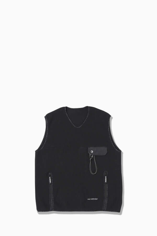 wool fleece vest（574128109900010） | and wander ( アンドワンダー