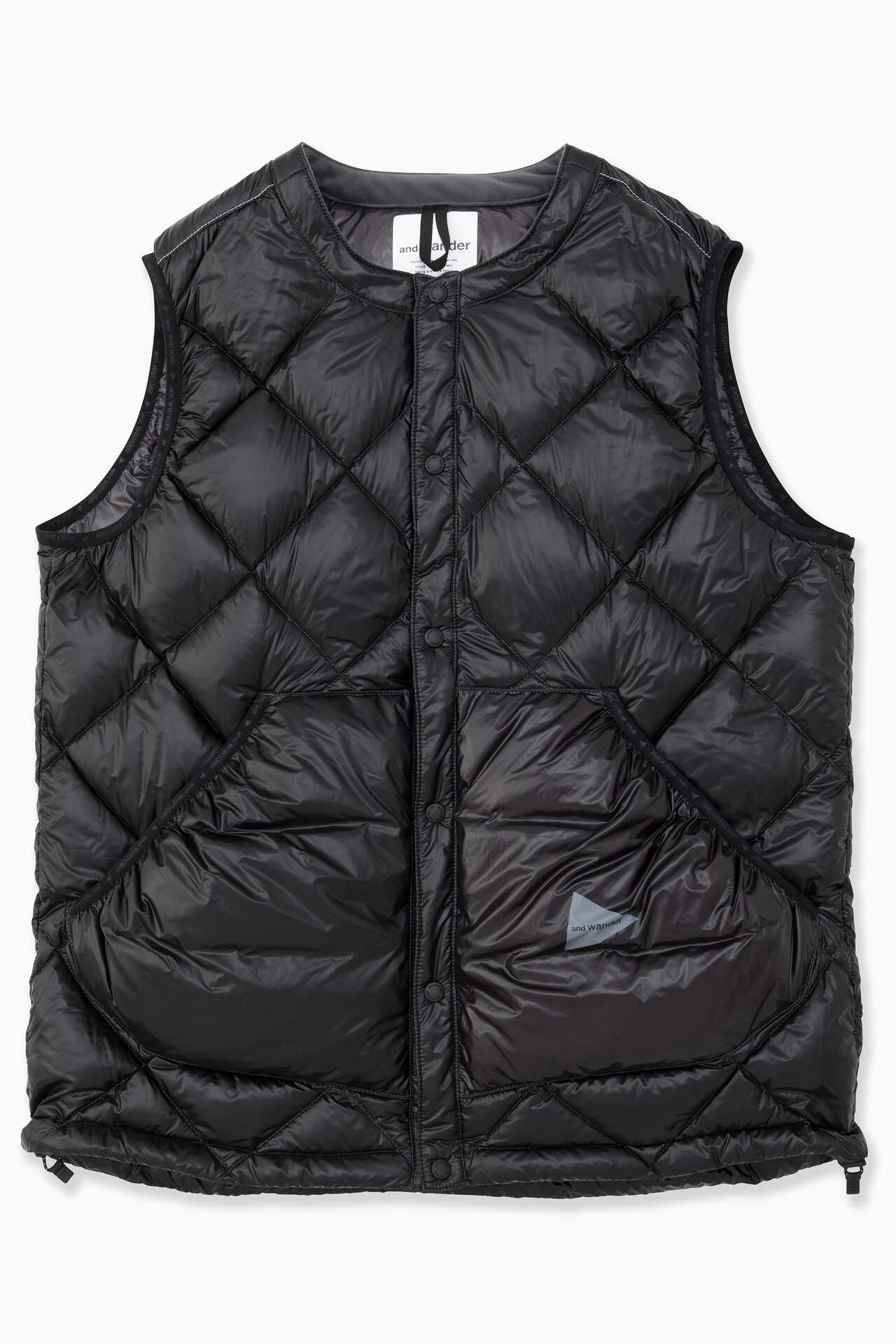 diamond stitch down vest