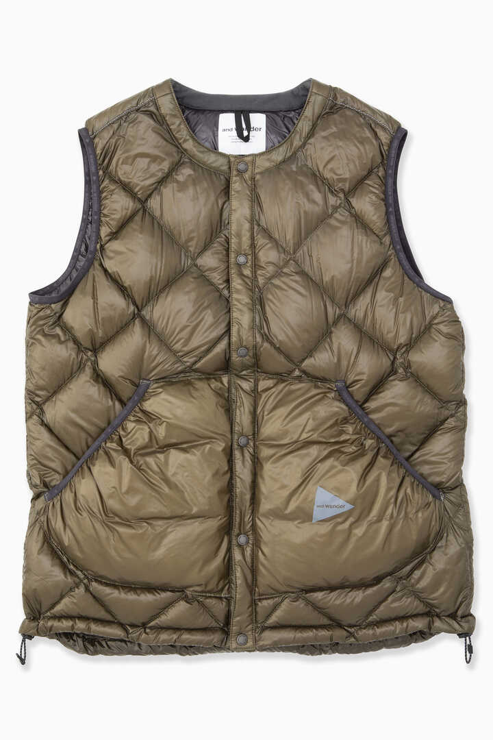 diamond stitch down vest