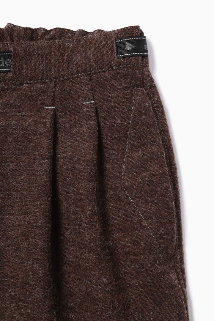 wool twill tapered pants