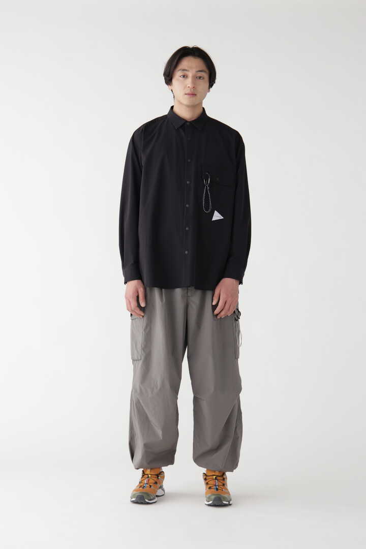 【極美品】andwander light w cloth shirt Sサイズ