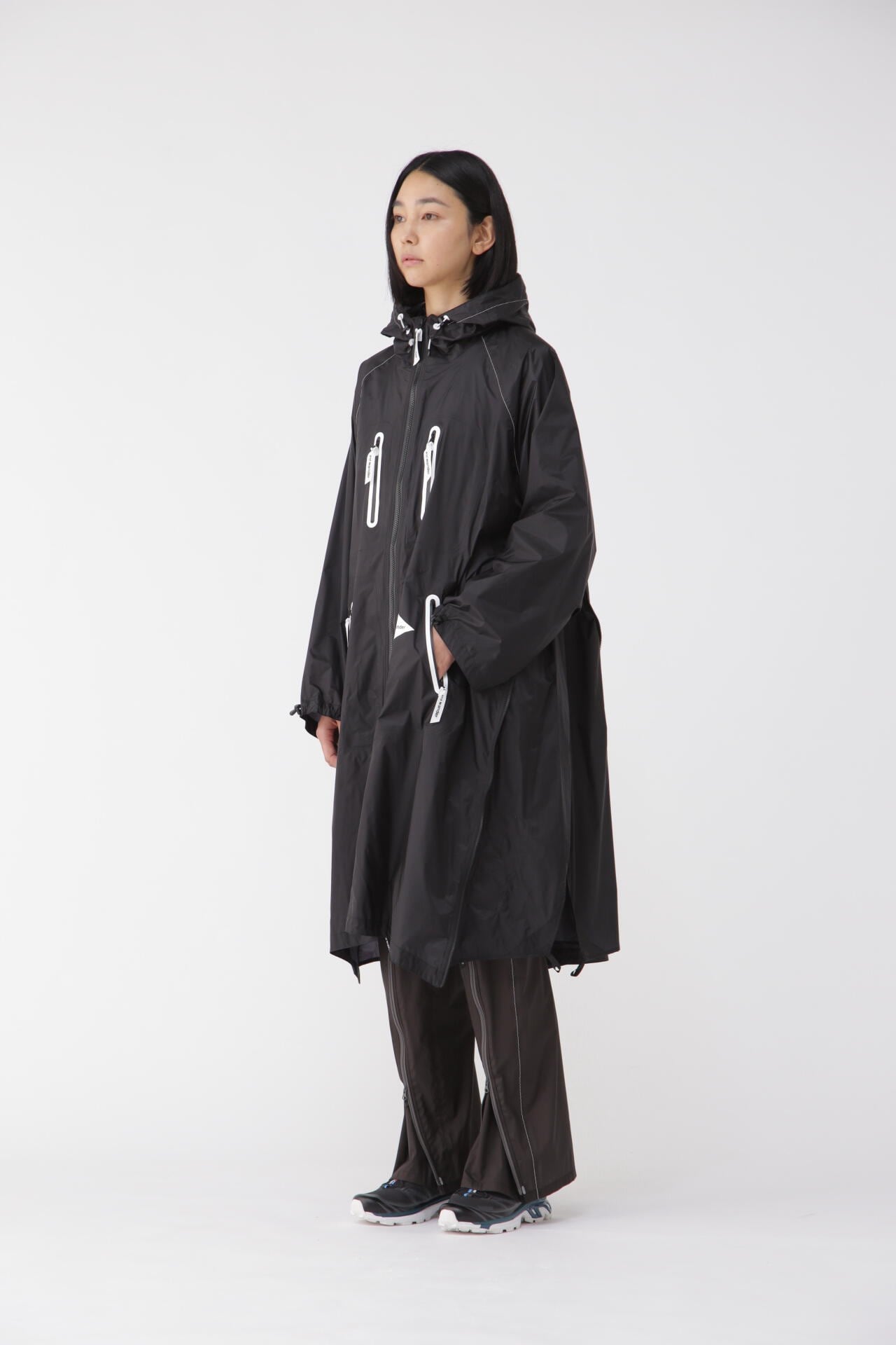 fly rain long coat