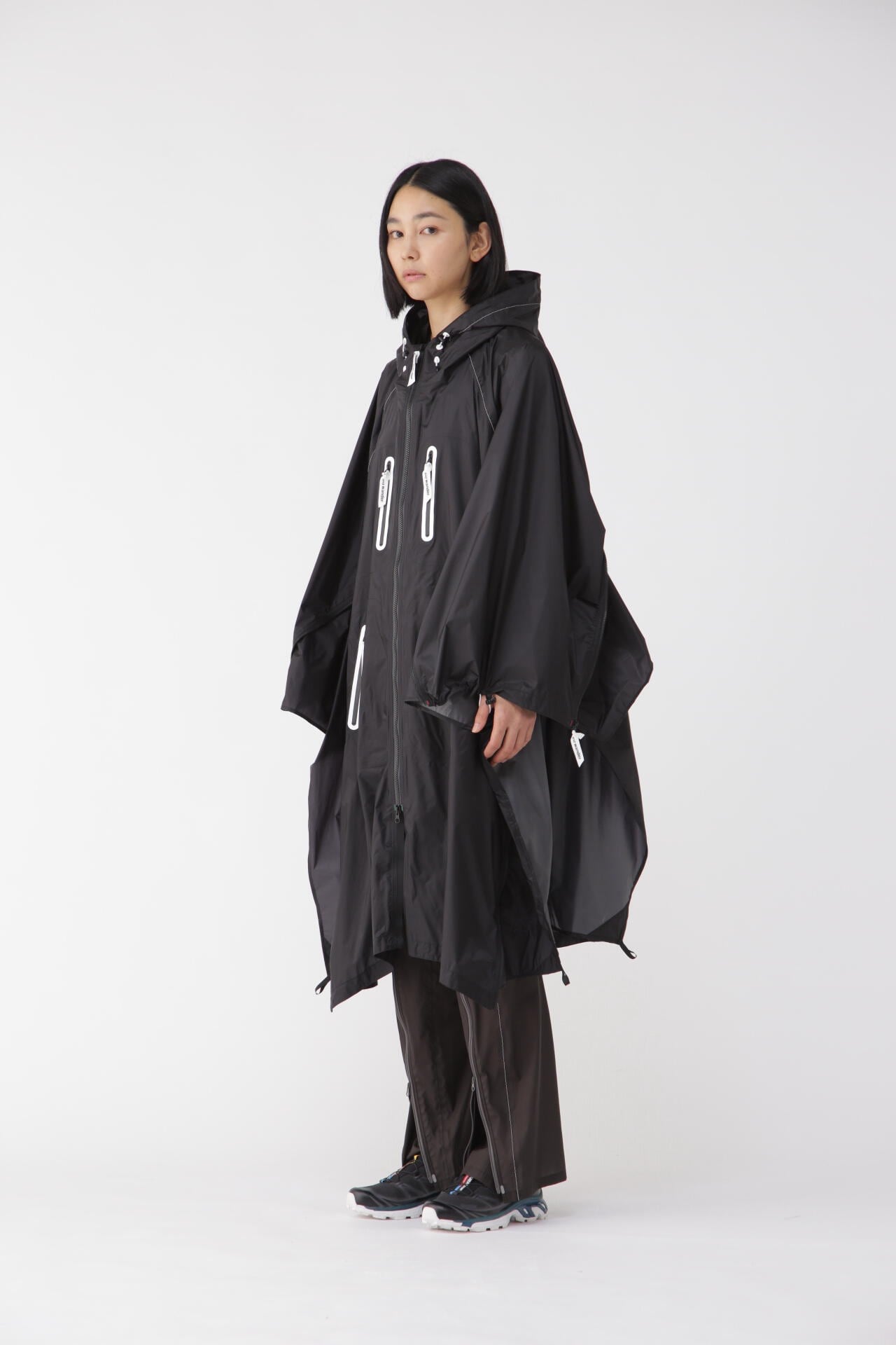 fly rain long coat