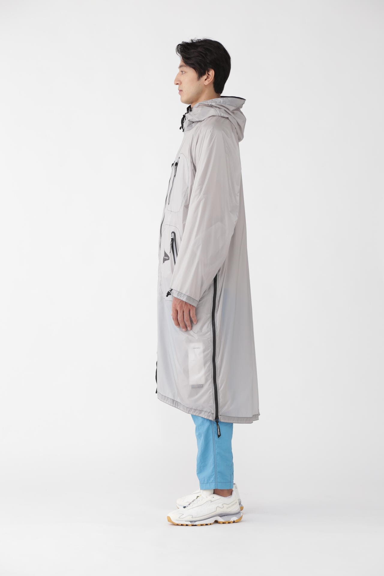 fly rain long coat