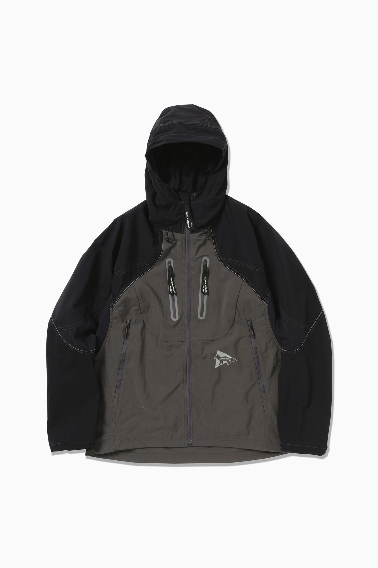 MAISON KITSUNÉ × and wander HIKING HOODIE