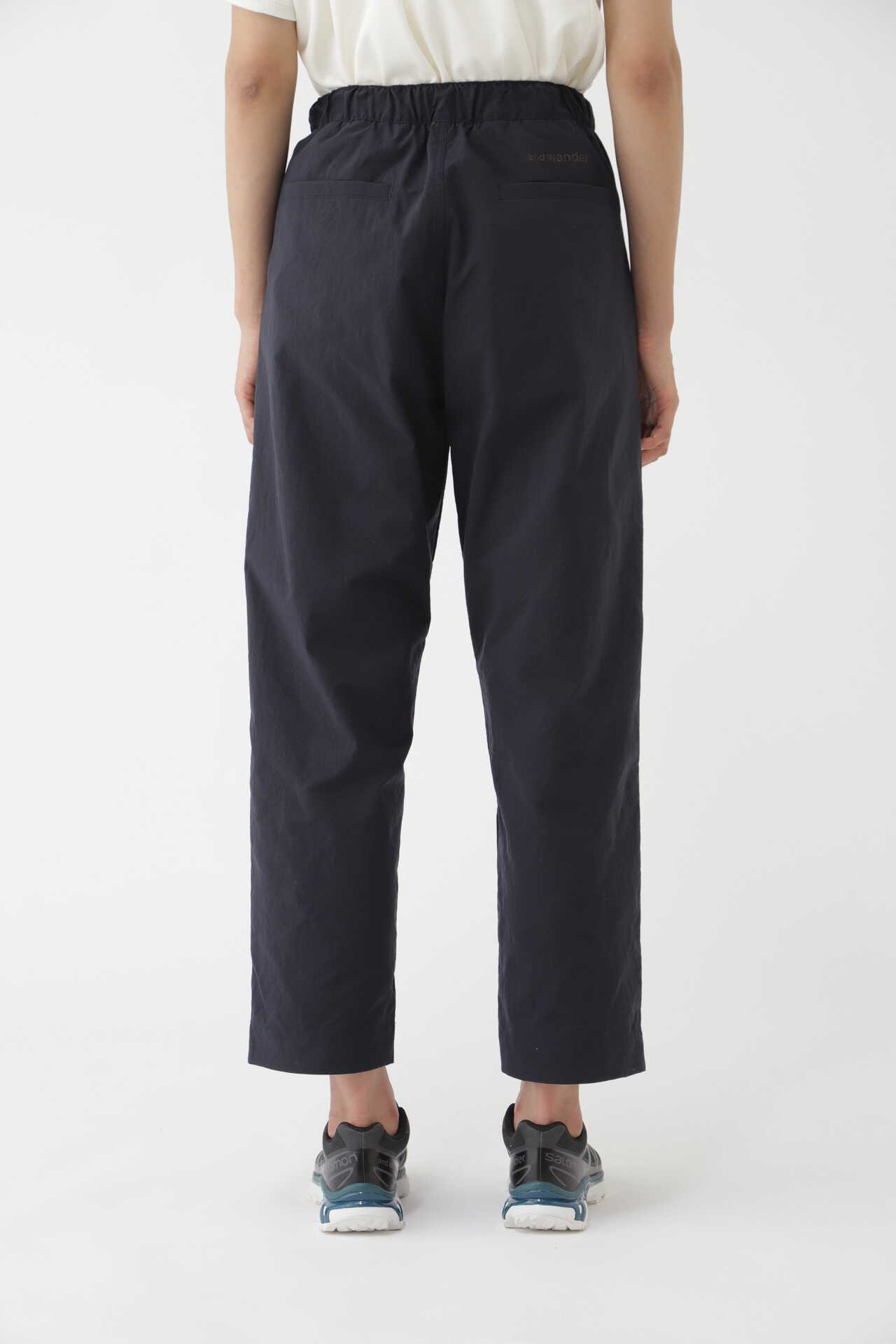 nylon chino tuck tapered pants