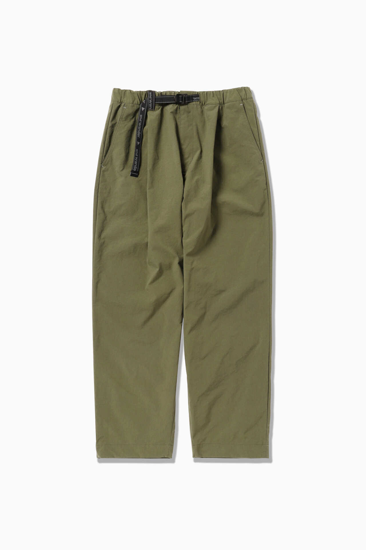 nylon chino tuck tapered pants